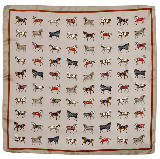 HORSES IN BLANKETS SCARF