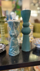 RIBBED PILLAR CANDLE