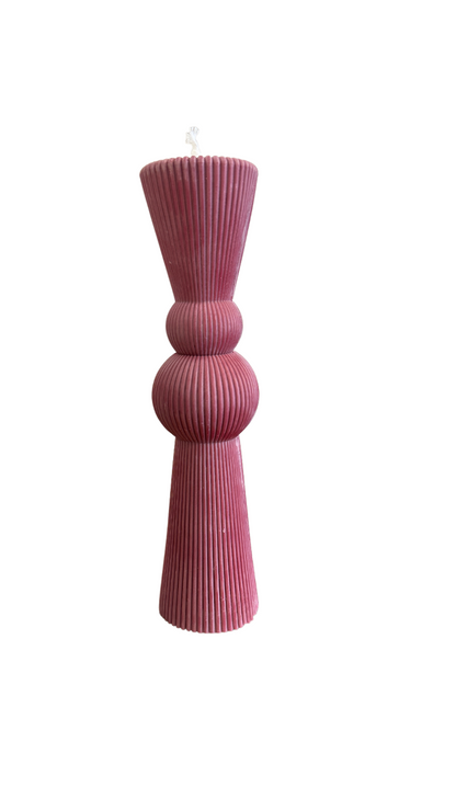 RIBBED PILLAR CANDLE