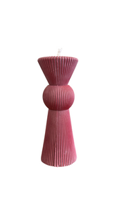 RIBBED PILLAR CANDLE