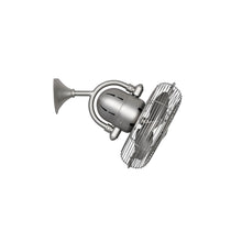 Load image into Gallery viewer, Wall or Ceiling oscillating fan in brushed nickel